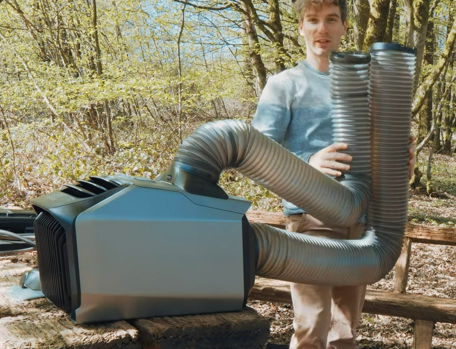 wave2 ecoflow - climatiseur portable réversible et solaire